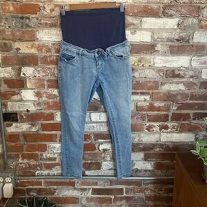 Bandai Light Wash Maternity Skinny Jeans Size 2